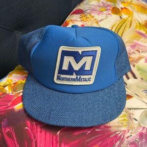 Blue trucker hat
